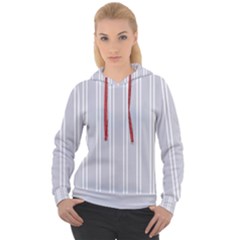 Nice Stripes - Cloudy Grey Women s Overhead Hoodie