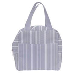 Nice Stripes - Cloudy Grey Boxy Hand Bag by FashionBoulevard