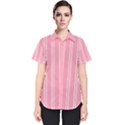 Nice Stripes - Flamingo Pink Women s Short Sleeve Shirt View1