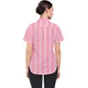 Nice Stripes - Flamingo Pink Women s Short Sleeve Shirt View2