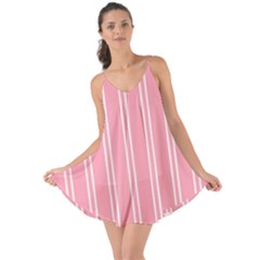 Nice Stripes - Flamingo Pink Love The Sun Cover Up by FashionBoulevard