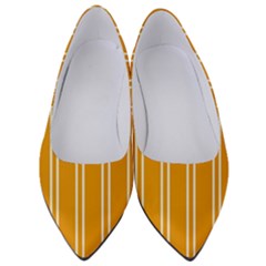 Nice Stripes - Honey Orange Women s Low Heels by FashionBoulevard