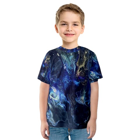 Somewhere In Space Kids  Sport Mesh Tee by CKArtCreations