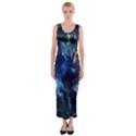 Somewhere in space Fitted Maxi Dress View1