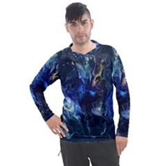 Somewhere In Space Men s Pique Long Sleeve Tee