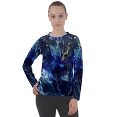 Somewhere In Space Women s Long Sleeve Raglan Tee