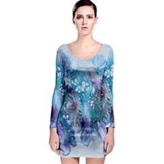 Sea Anemone Long Sleeve Bodycon Dress by CKArtCreations