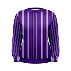 Nice Stripes - Imperial Purple Women s Sweatshirt by FashionBoulevard