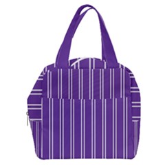 Nice Stripes - Imperial Purple Boxy Hand Bag by FashionBoulevard