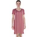 Nice Stripes - Indian Red Short Sleeve Nightdress View1