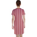 Nice Stripes - Indian Red Short Sleeve Nightdress View2