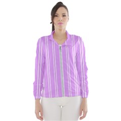 Nice Stripes - Lavender Purple Women s Windbreaker by FashionBoulevard