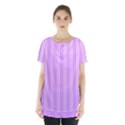 Nice Stripes - Lavender Purple Skirt Hem Sports Top View1