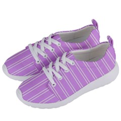 Nice Stripes - Lavender Purple Women s Lightweight Sports Shoes by FashionBoulevard