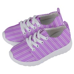 Nice Stripes - Lavender Purple Kids  Lightweight Sports Shoes by FashionBoulevard