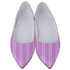 Nice Stripes - Lavender Purple Women s Low Heels by FashionBoulevard