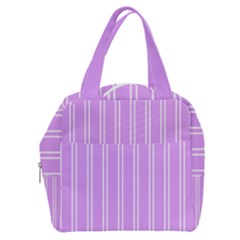 Nice Stripes - Lavender Purple Boxy Hand Bag by FashionBoulevard