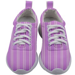 Nice Stripes - Lavender Purple Kids Athletic Shoes