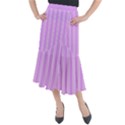 Nice Stripes - Lavender Purple Midi Mermaid Skirt View1