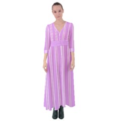 Nice Stripes - Lavender Purple Button Up Maxi Dress by FashionBoulevard