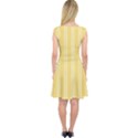 Nice Stripes - Mellow Yellow Capsleeve Midi Dress View2