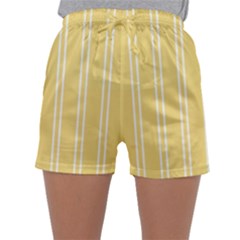 Nice Stripes - Mellow Yellow Sleepwear Shorts by FashionBoulevard