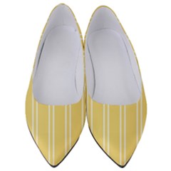 Nice Stripes - Mellow Yellow Women s Low Heels by FashionBoulevard