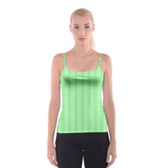 Nice Stripes - Mint Green Spaghetti Strap Top