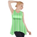 Nice Stripes - Mint Green Side Drop Tank Tunic View1