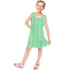 Nice Stripes - Mint Green Kids  Tunic Dress