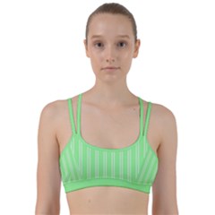 Nice Stripes - Mint Green Line Them Up Sports Bra