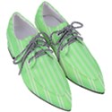 Nice Stripes - Mint Green Women s Pointed Oxford Shoes View3