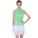 Nice Stripes - Mint Green Women s Sleeveless Polo Tee View1