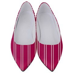 Nice Stripes - Peacock Pink Women s Low Heels by FashionBoulevard