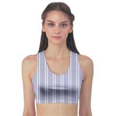 Nice Stripes - Silver Grey Sports Bra by FashionBoulevard