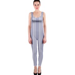 Nice Stripes - Silver Grey One Piece Catsuit by FashionBoulevard