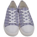 Nice Stripes - Silver Grey Women s Low Top Canvas Sneakers View1