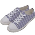 Nice Stripes - Silver Grey Women s Low Top Canvas Sneakers View2