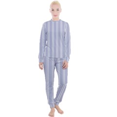 Nice Stripes - Silver Grey Women s Lounge Set by FashionBoulevard