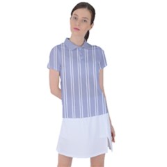 Nice Stripes - Silver Grey Women s Polo Tee