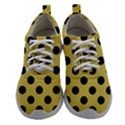 Polka Dots Black On Ceylon Yellow Women Athletic Shoes View1