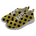 Polka Dots Black On Ceylon Yellow Women Athletic Shoes View2