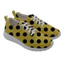 Polka Dots Black On Ceylon Yellow Women Athletic Shoes View3