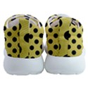 Polka Dots Black On Ceylon Yellow Women Athletic Shoes View4