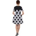 Polka Dots Black On Cloudy Grey Sailor Dress View2