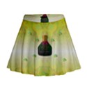 Birds And Sunshine With A Big Bottle Peace And Love Mini Flare Skirt View1