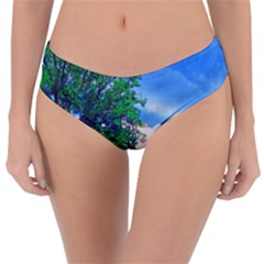 Drawing Of A Summer Day Reversible Classic Bikini Bottoms