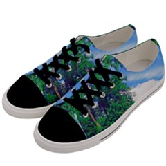 Drawing Of A Summer Day Men s Low Top Canvas Sneakers by Fractalsandkaleidoscopes