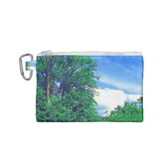 Drawing Of A Summer Day Canvas Cosmetic Bag (small) by Fractalsandkaleidoscopes