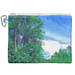 Drawing Of A Summer Day Canvas Cosmetic Bag (xxl) by Fractalsandkaleidoscopes